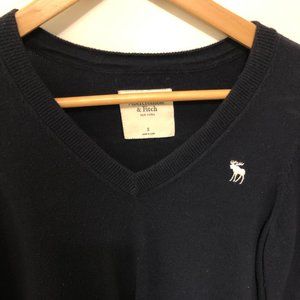 Abercrombie & Fitch Navy V-neck Sweater